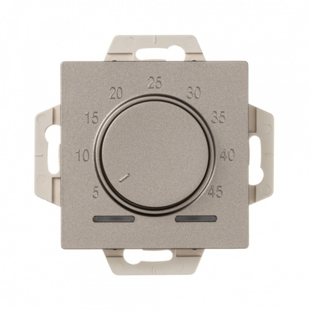 Терморегулятор для теплого пола Systeme Electric AtlasDesign встраиваемый шампань (ATN000535)