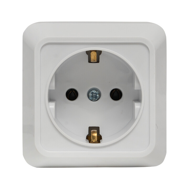 Розетка EKF Рим накладная белая (ENR16-028-10)