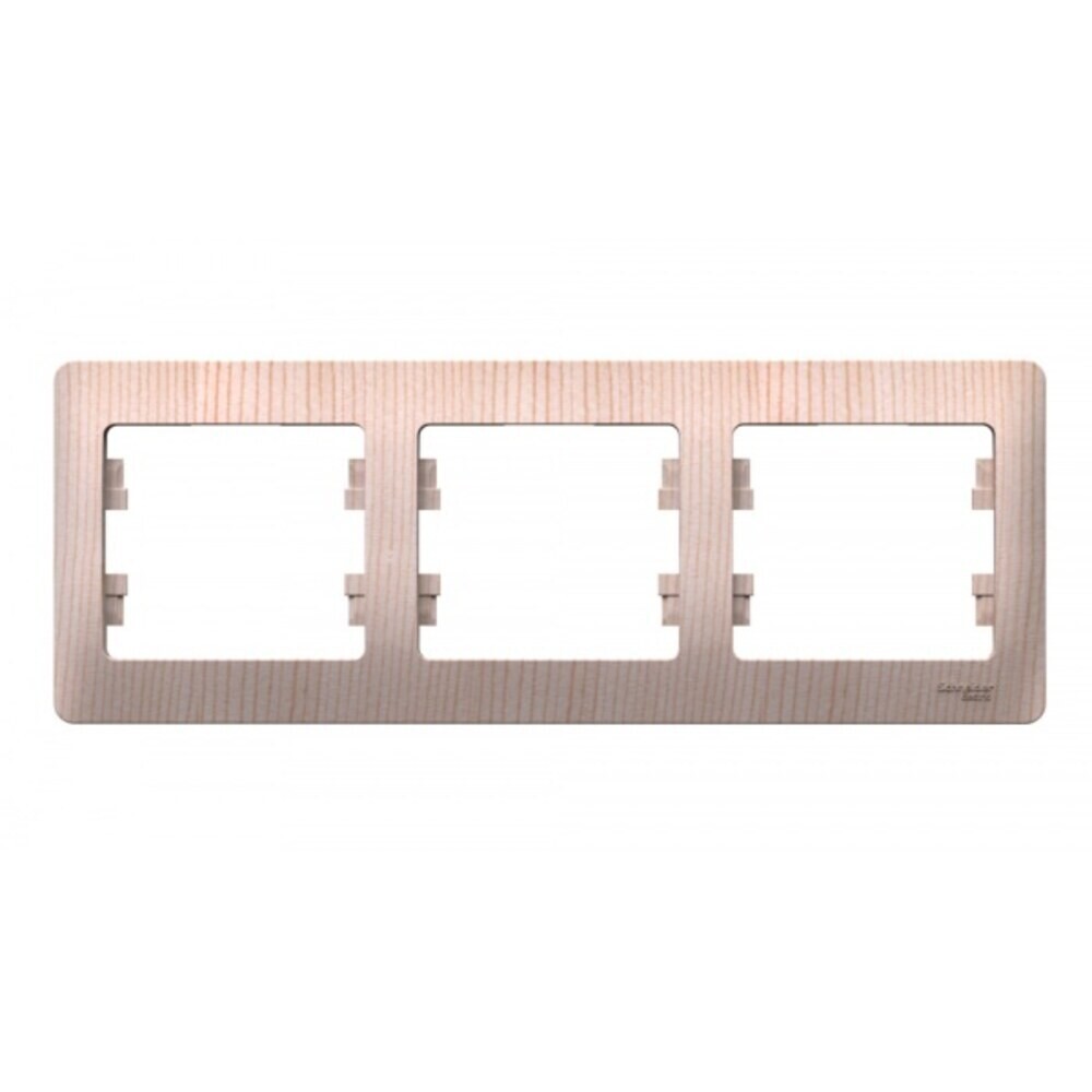 Рамка Systeme Electric Glossa трехместная сосна (SE GSL001503)