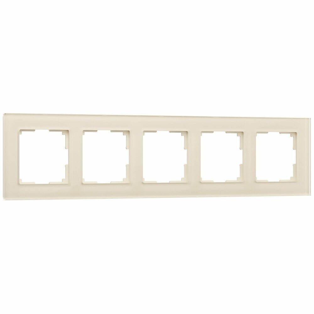 Рамка Werkel Favorit пятиместная молочная (a058817)