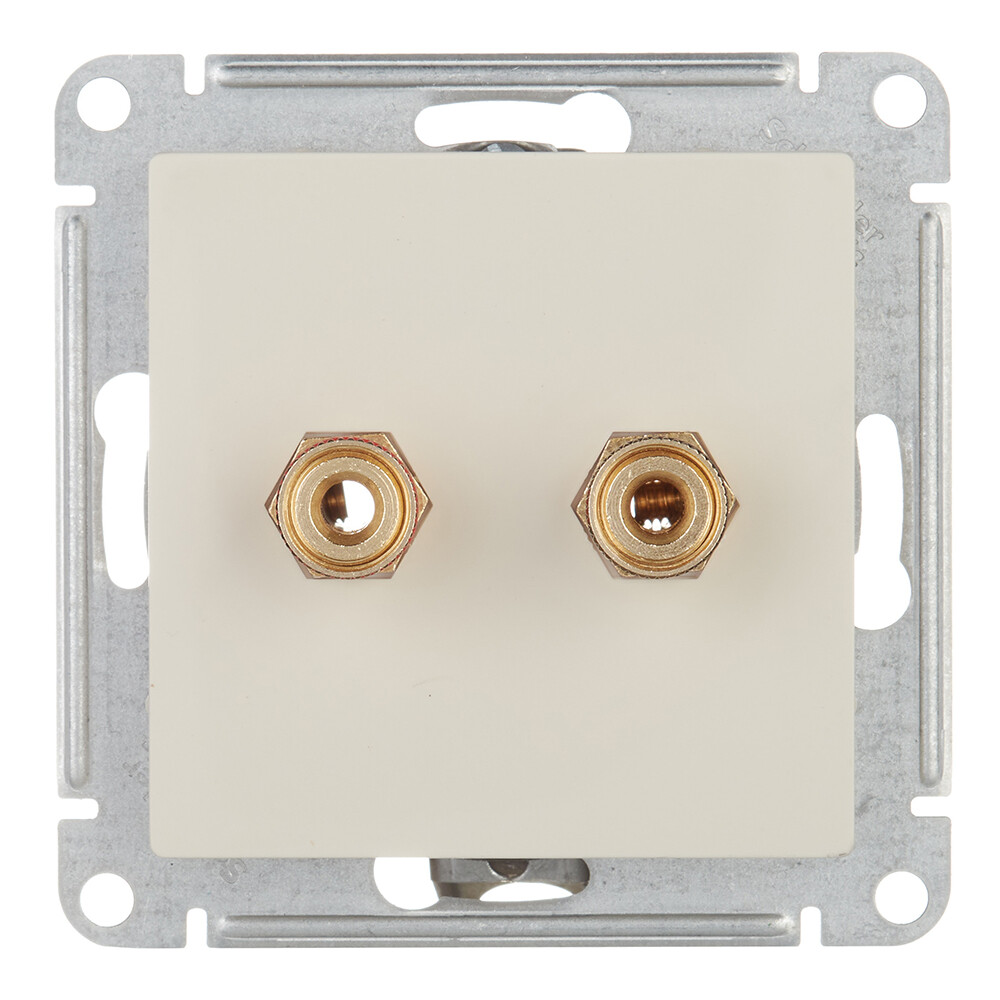 Розетка аудио Systeme Electric AtlasDesign встраиваемая бежевая (ATN000287)