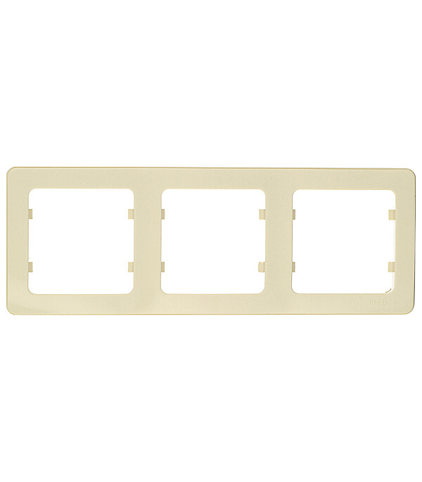 Рамка Hegel Master трехместная слоновая кость (Р403-01)