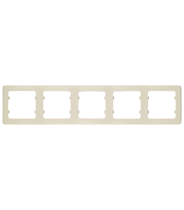 Рамка Hegel Master пятиместная слоновая кость (Р405-01)