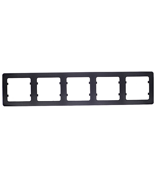 Рамка Hegel Master пятиместная черная (Р405-08)