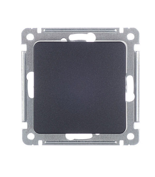 Выключатель Hegel Master одноклавишный встраиваемый черный (ВС10-411-08)