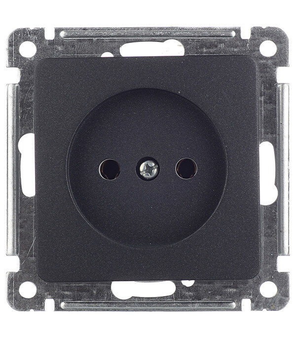 Розетка Hegel Master встраиваемая черная (РС16-401-08)