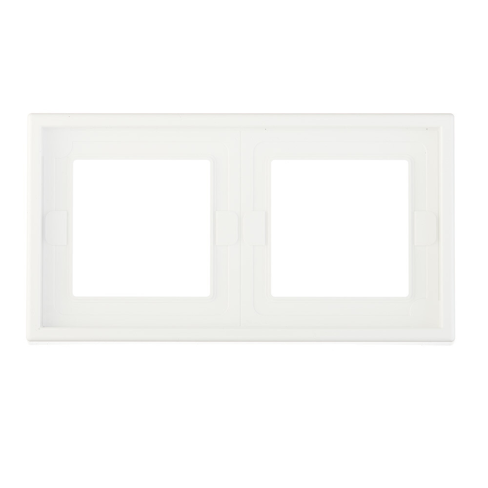 Рамка Systeme Electric ArtGallery двухместная белая (GAL440102)