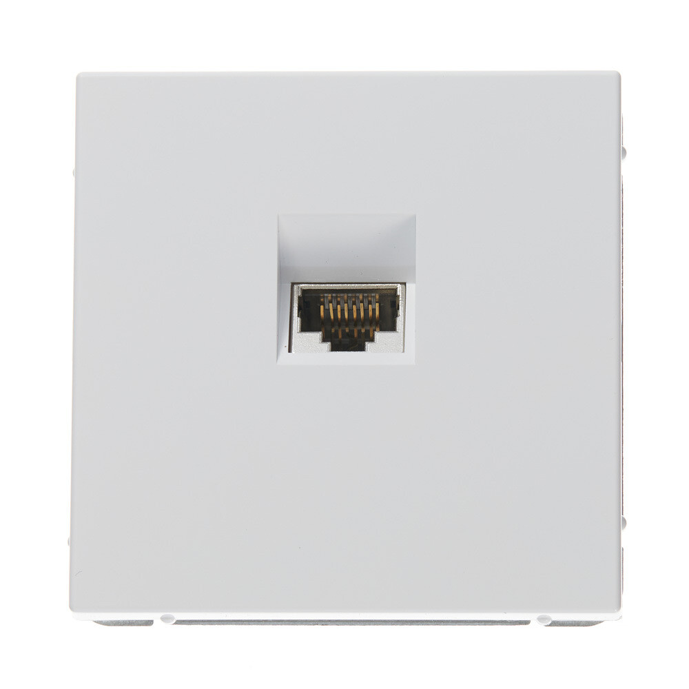 Розетка компьютерная Systeme Electric ArtGallery встраиваемая белая RJ45 (GAL000186)
