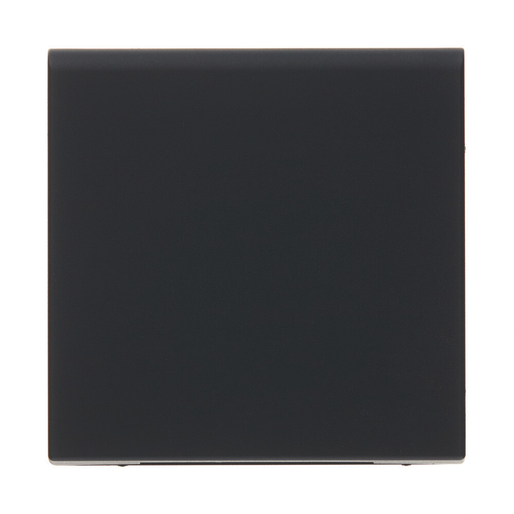 Розетка Systeme Electric ArtGallery встраиваемая карбон со шторками с крышкой (GAL001046)