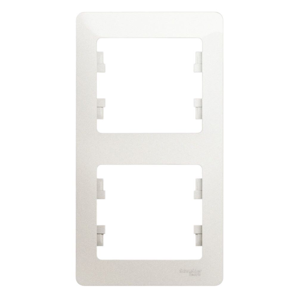 Рамка Systeme Electric Glossa двухместная перламутр (GSL000606)