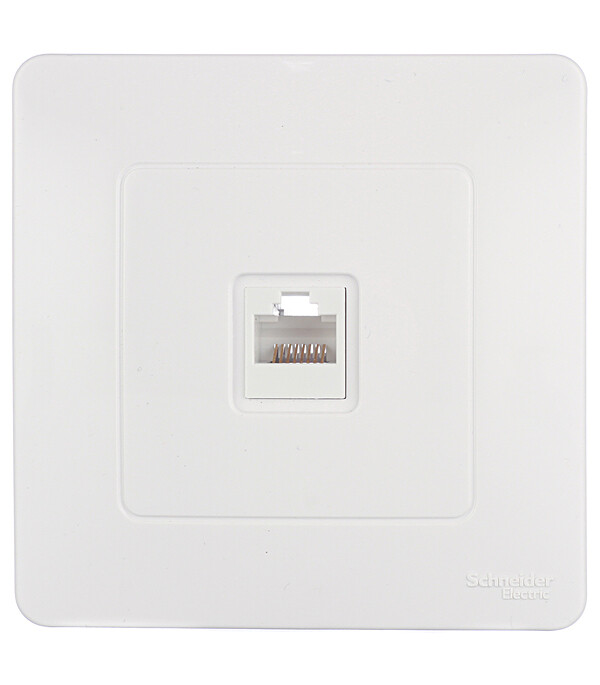 Розетка компьютерная Systeme Electric Blanca встраиваемая белая RJ45 (BLNIS045001)