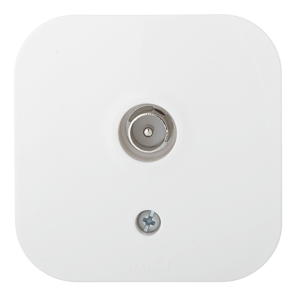 Розетка телевизионная Legrand Quteo накладная белая (782215)