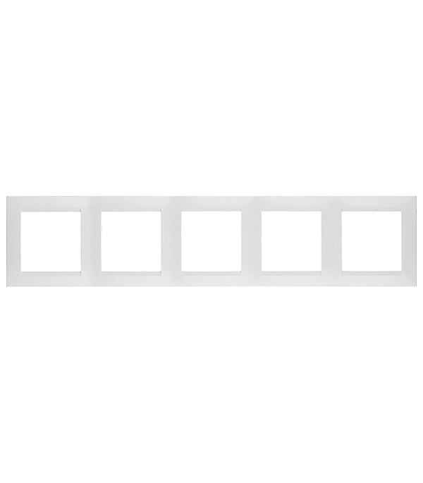 Рамка Simon 15 пятиместная белая (1500650-030)
