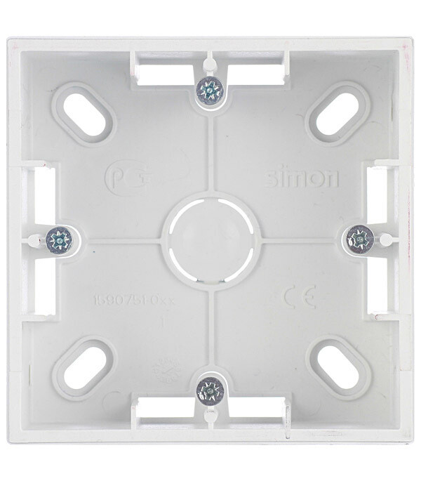 Коробка монтажная Simon 15 накладная алюминий (1590751-033)
