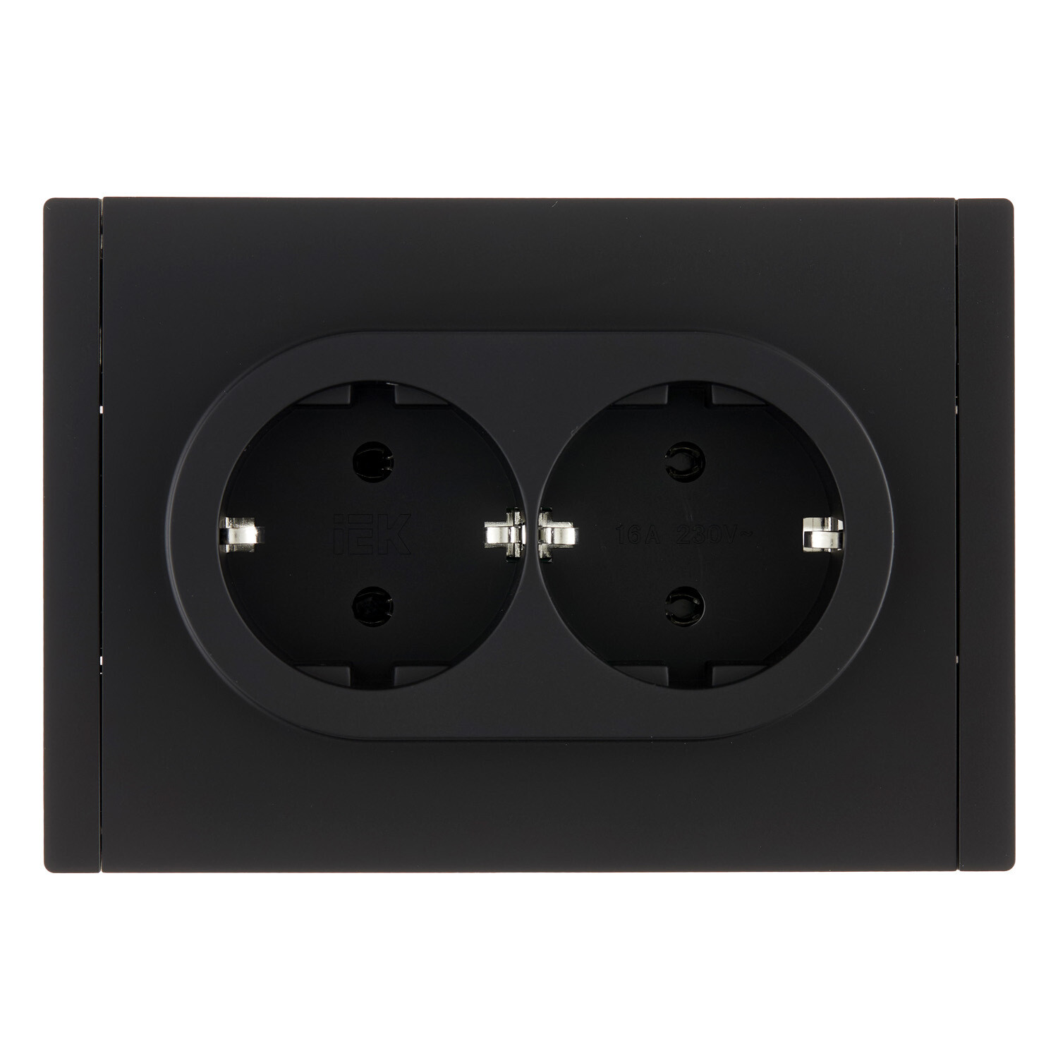 Розетка IEK Forte&Piano FP124 встраиваемая черная (FP-R21-16-1-K02)