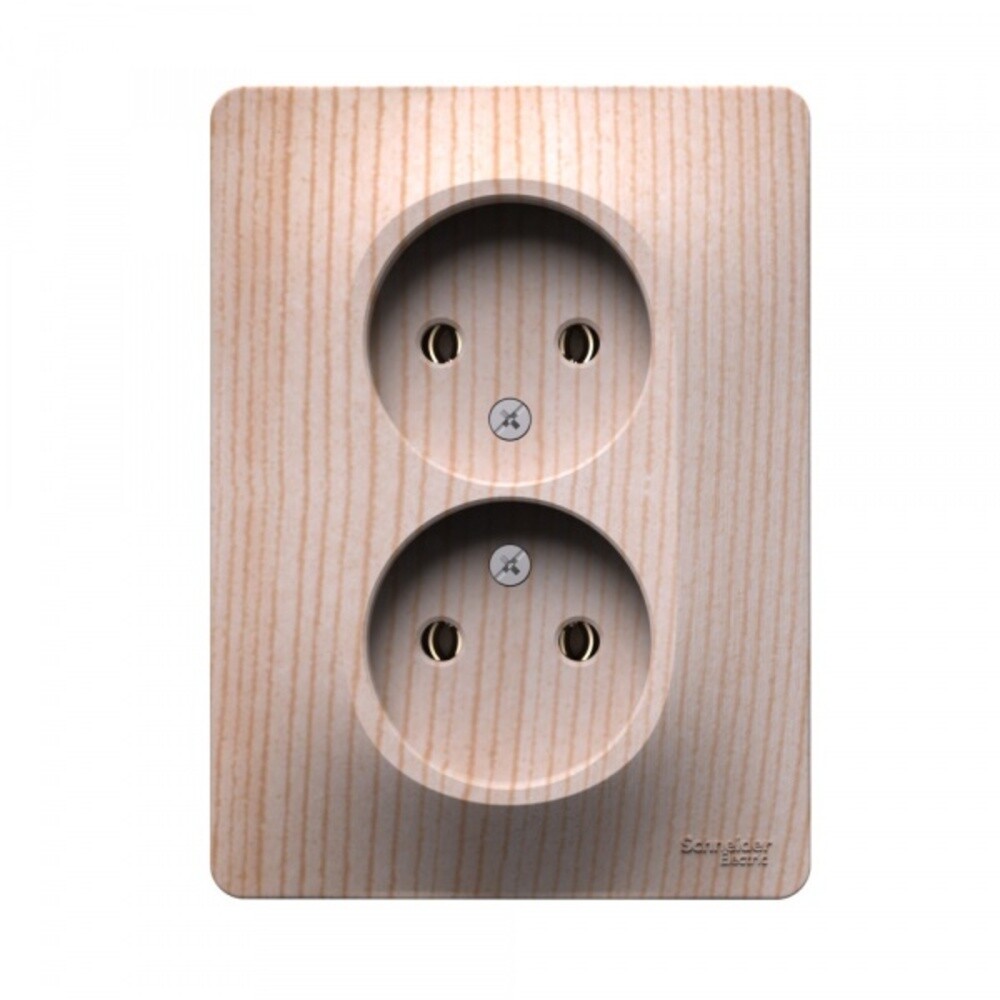 Розетка Systeme Electric Glossa встраиваемая сосна (SE GSL001520)