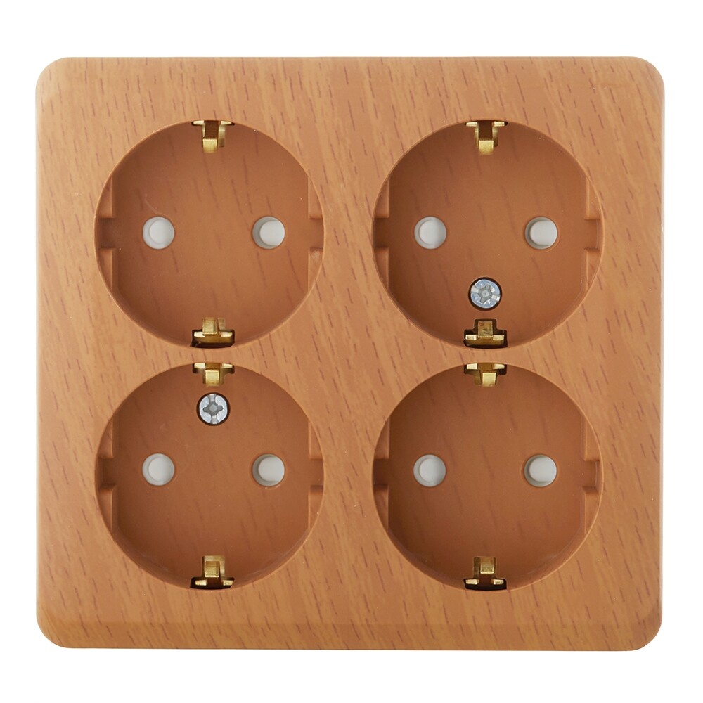 Розетка Systeme Electric Этюд накладная бук со шторками (PA16-208T)