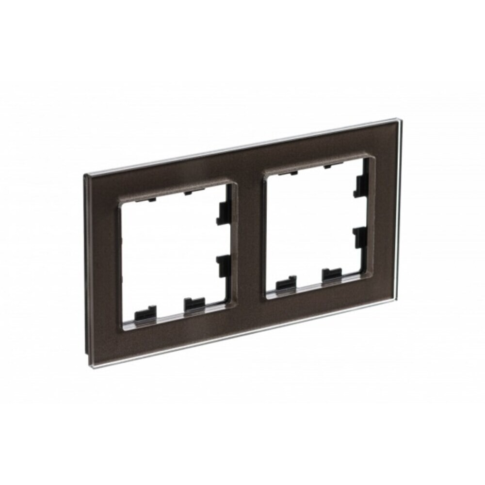 Рамка Systeme Electric AtlasDesign Nature двухместная мокко (ATN320602)