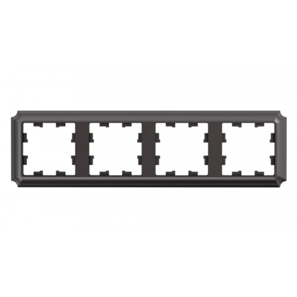 Рамка Systeme Electric AtlasDesign Antique четырехместная мокко (ATN100604)