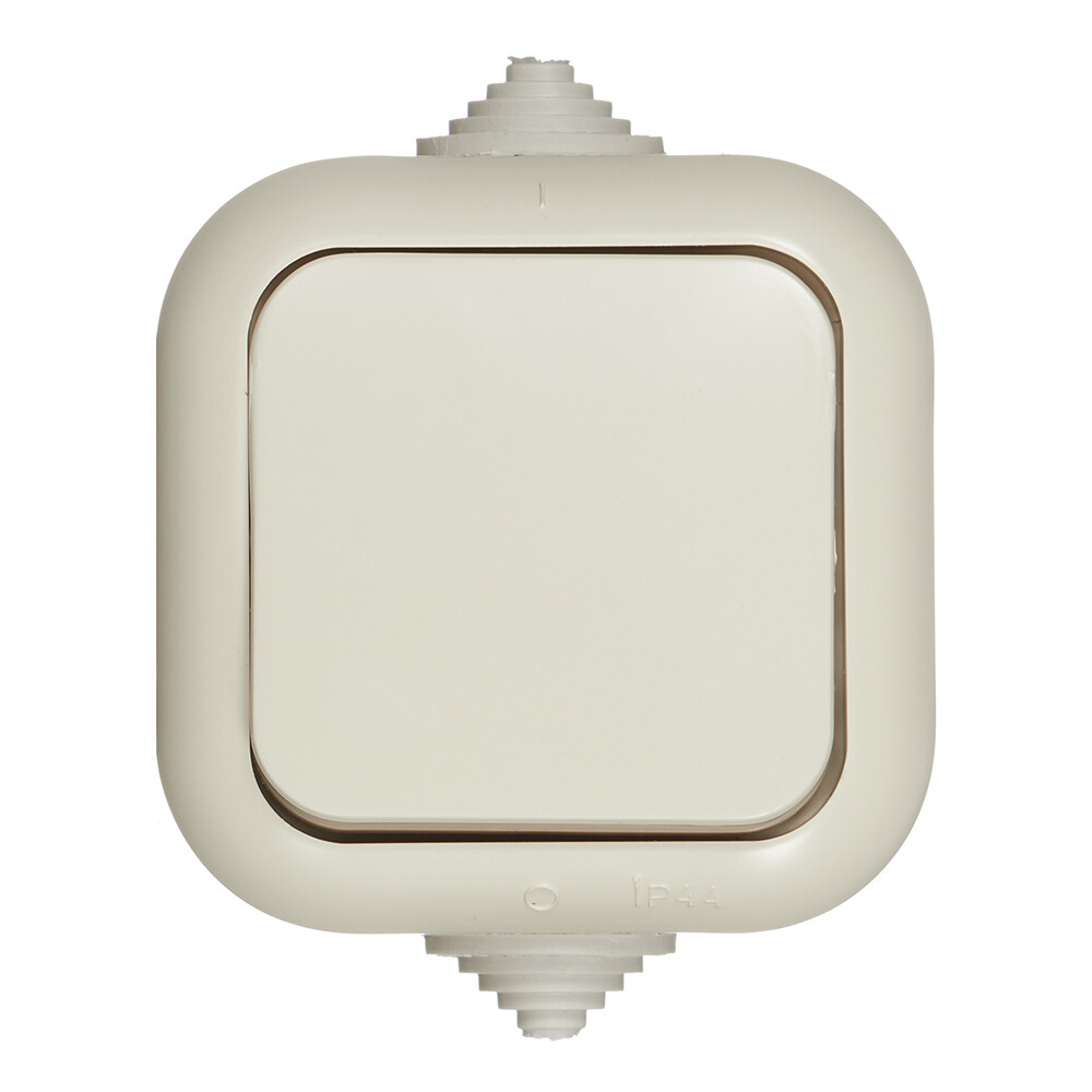 Выключатель Svet одноклавишный накладной бежевый (0601-00071/5408)