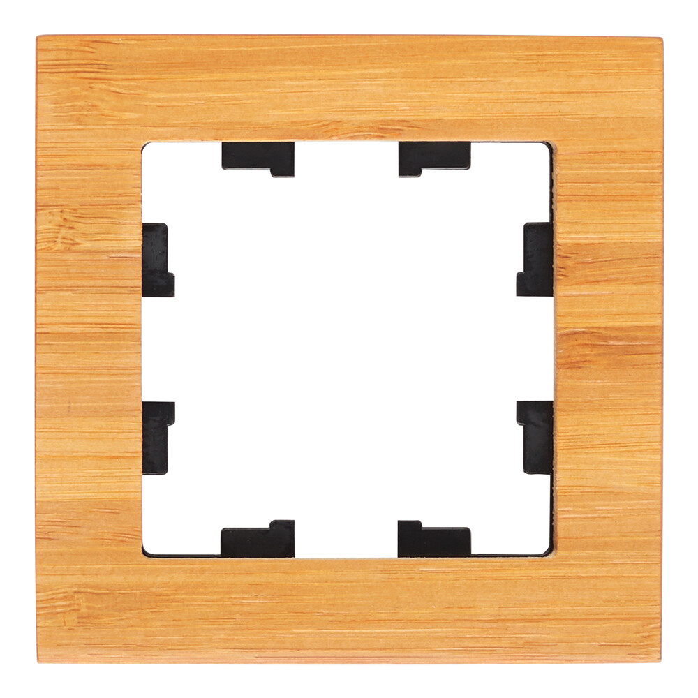 Рамка Systeme Electric AtlasDesign Nature одноместная дерево бамбук (ATN353201)