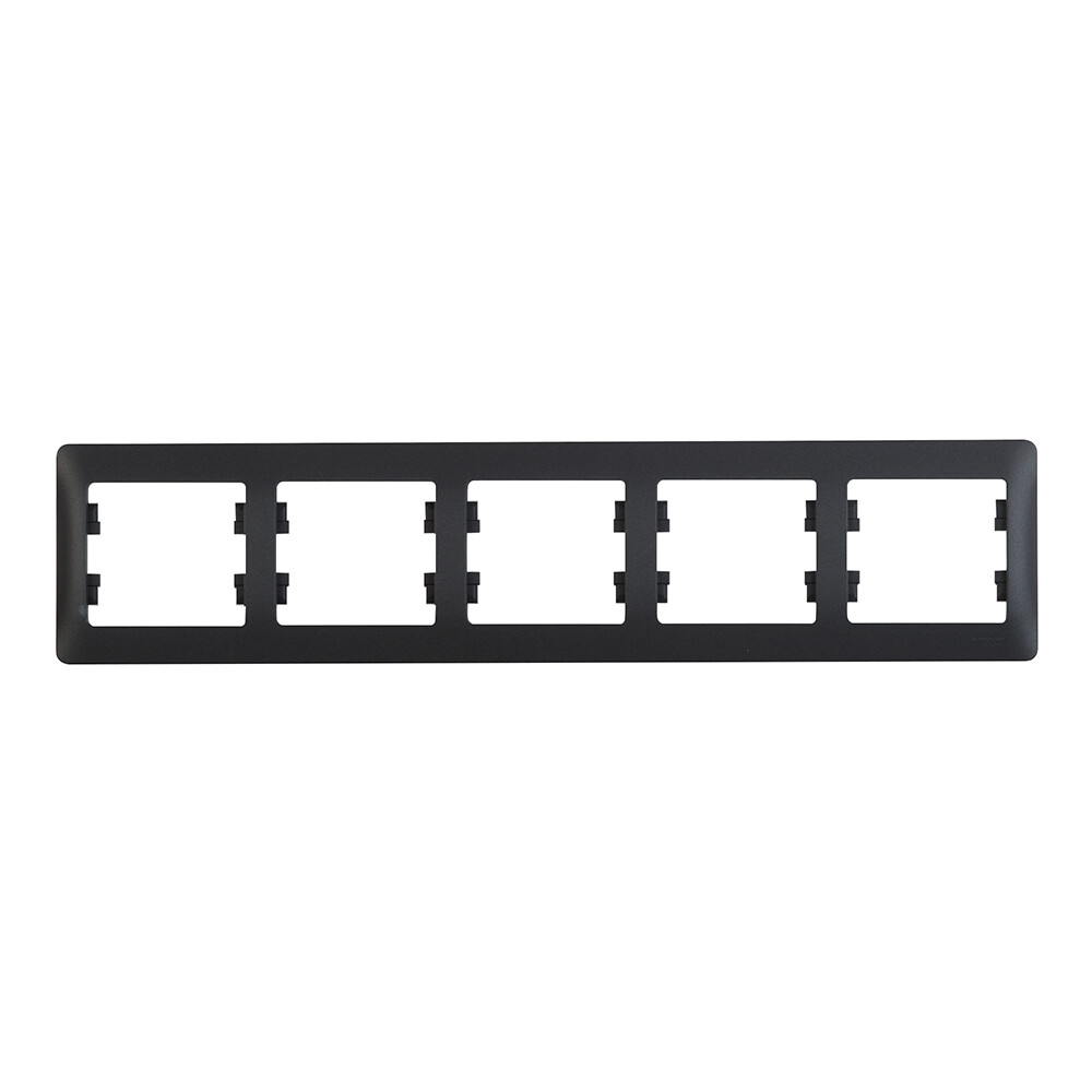 Рамка Systeme Electric Glossa пятиместная антрацит (GSL000705)