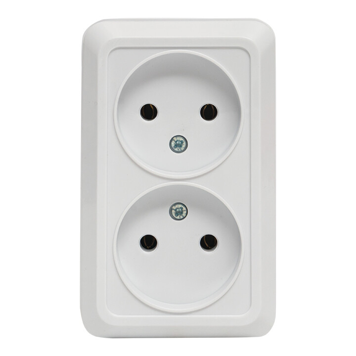 Розетка EKF Рим накладная белая (ENR10-102-10)