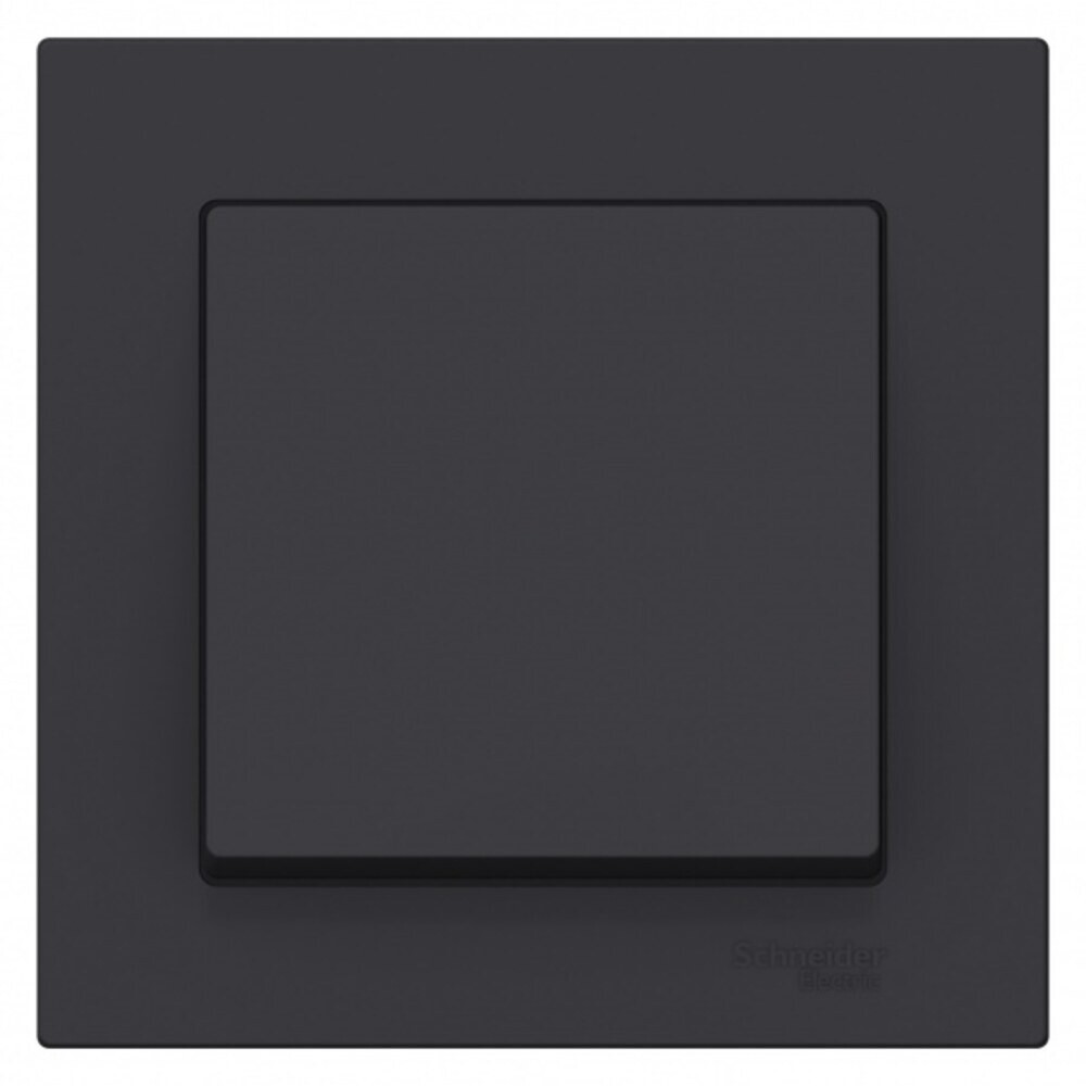 Выключатель Systeme Electric AtlasDesign одноклавишный встраиваемый карбон (ATN001012)