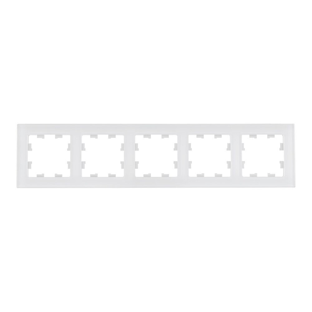 Рамка Systeme Electric AtlasDesign Nature пятиместная белая (ATN360105)