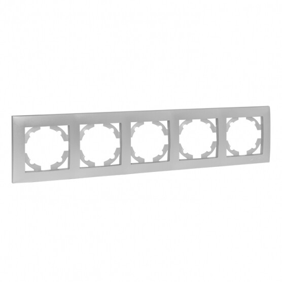 Рамка EKF Валенсия пятиместная сталь (EWM-G-305-30)