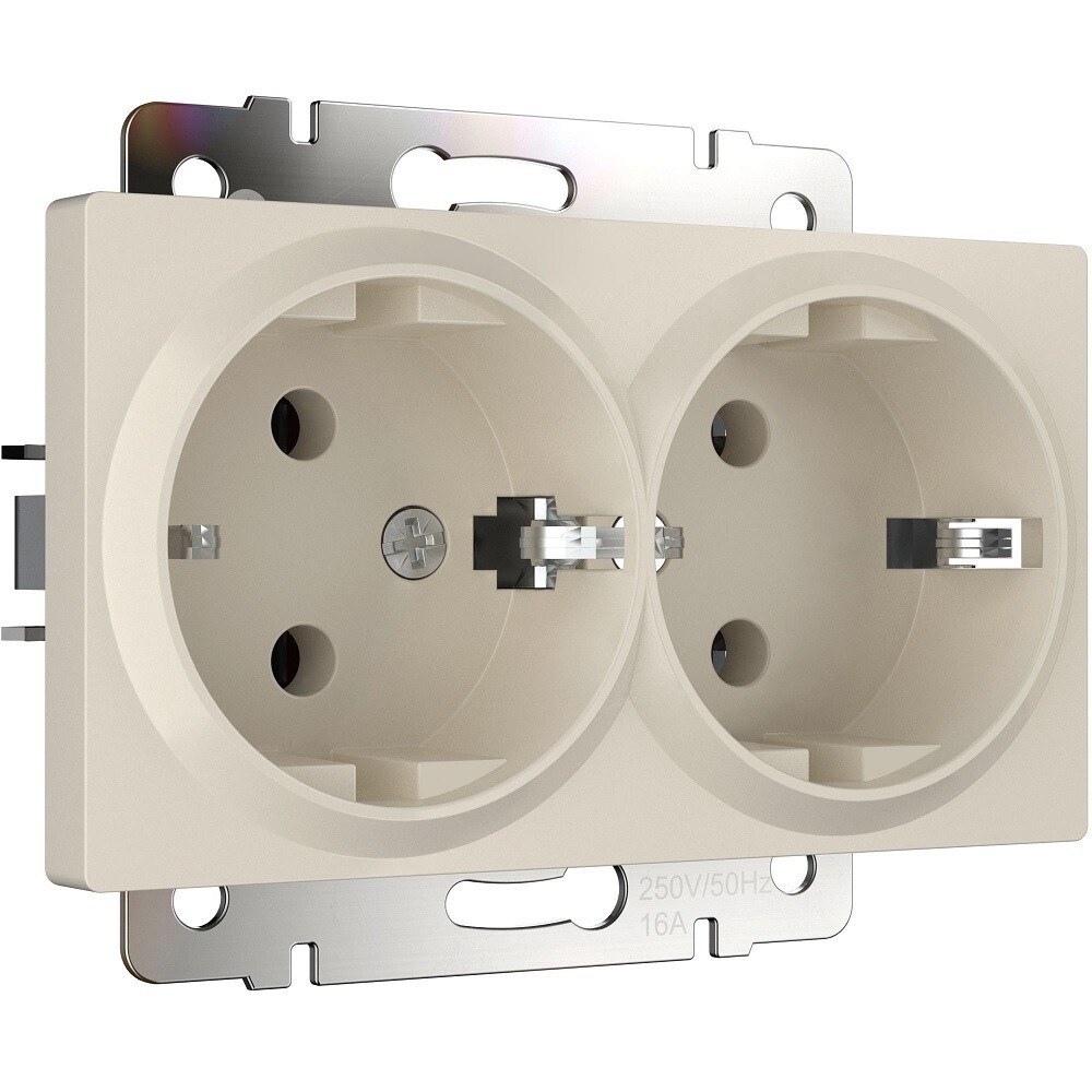 Розетка Werkel встраиваемая айвори матовая (a062427)