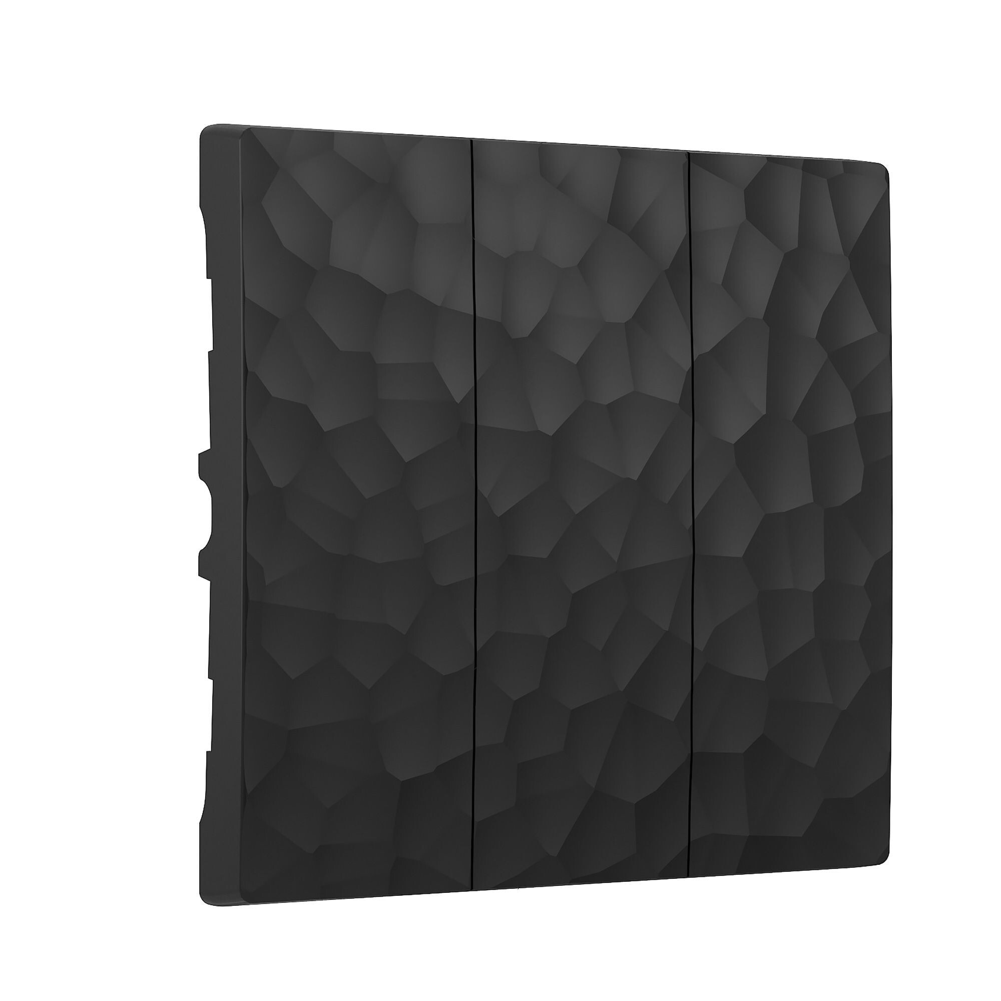 Набор клавиш для трехклавишного выключателя Werkel Hammer черный (a052063)