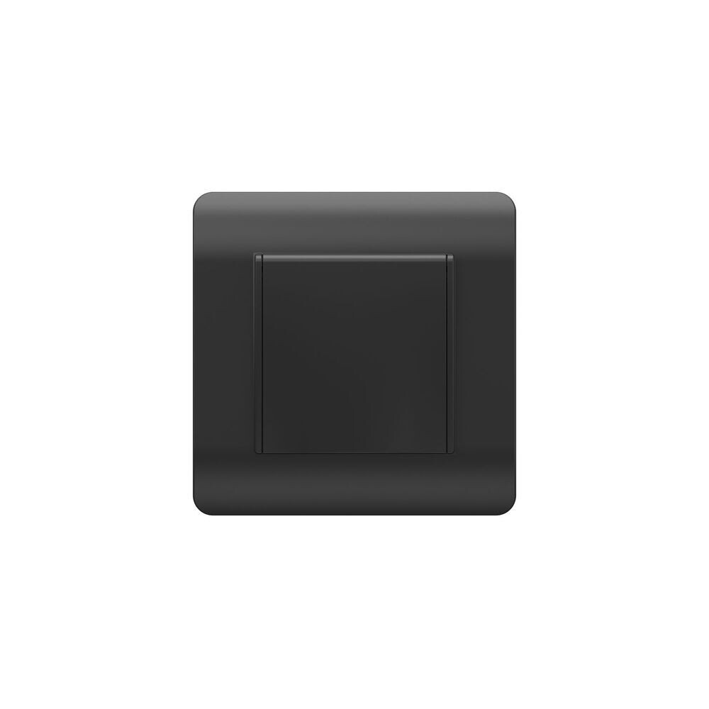 Розетка Chint NEW3-E встраиваемая черная со шторками с крышкой (431500)