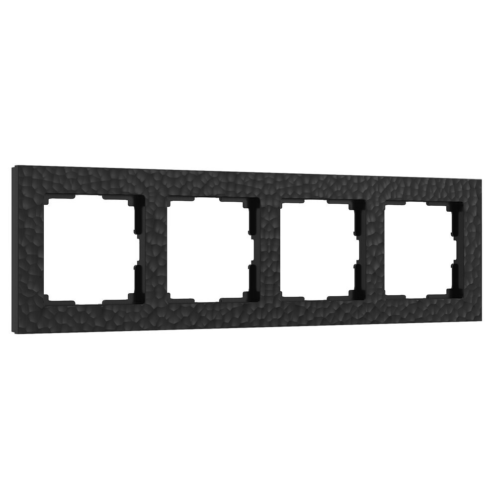 Рамка Werkel Hammer четырехместная черная (a052527)