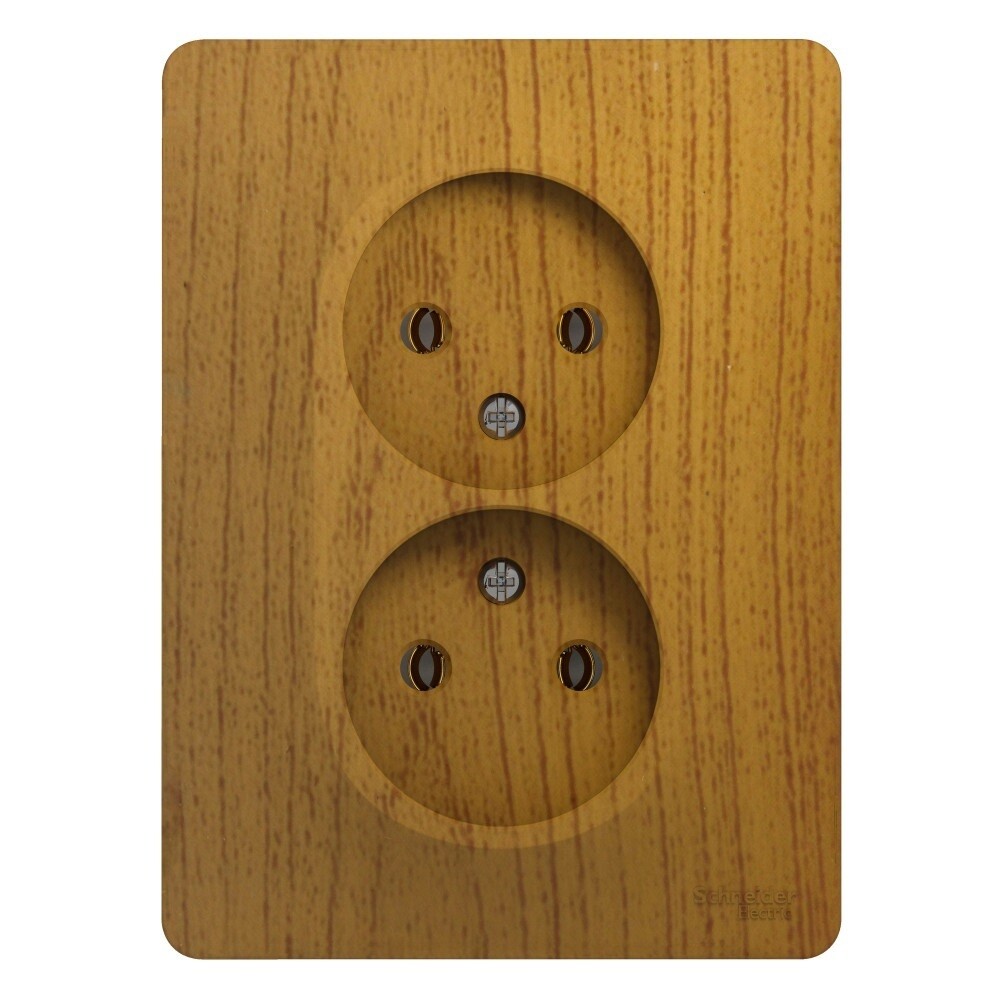 Розетка Systeme Electric Glossa встраиваемая дуб (GSL000520)