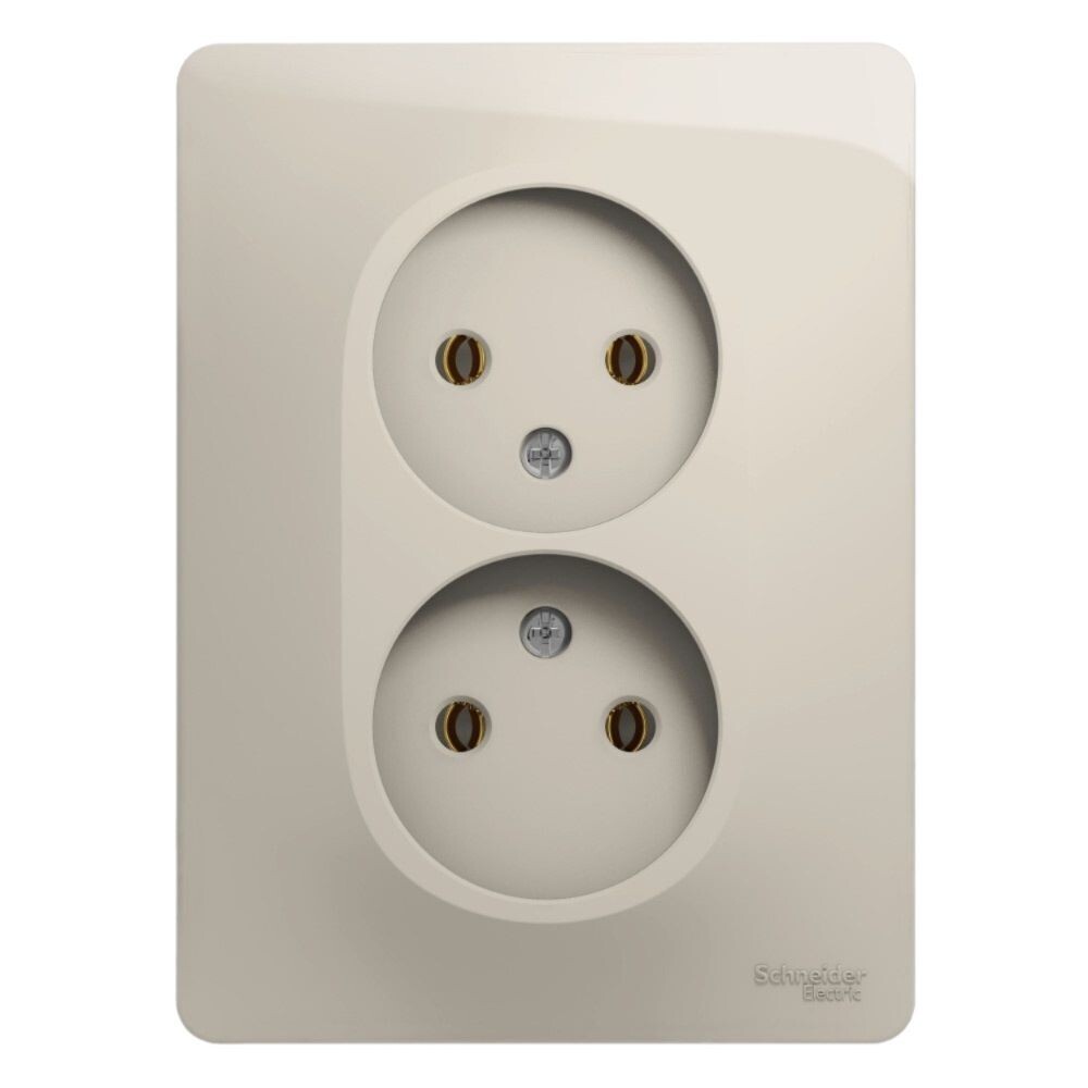 Розетка Systeme Electric Glossa встраиваемая молочная (GSL000924)