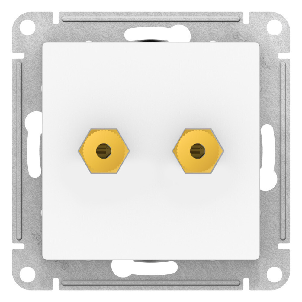 Розетка аудио Systeme Electric AtlasDesign встраиваемая лотос (ATN001387)