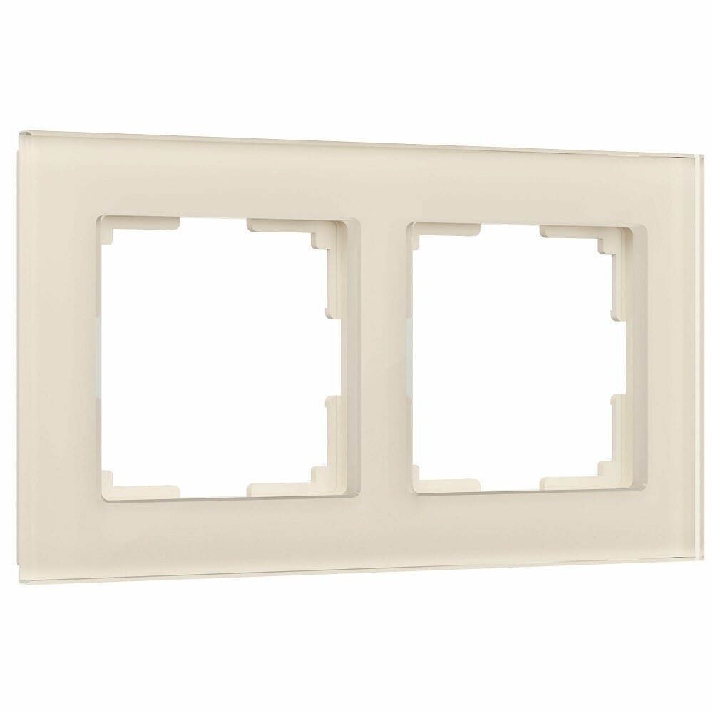 Рамка Werkel Favorit двухместная молочная (a058814)