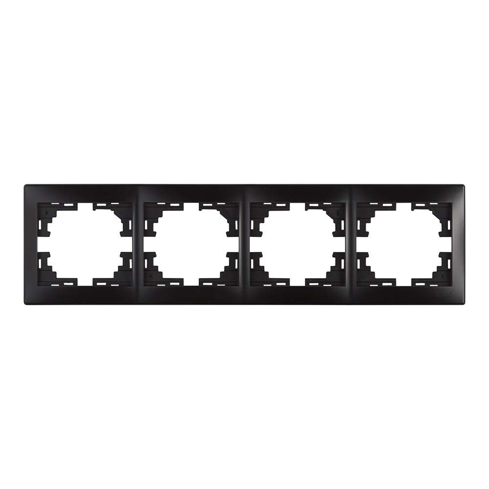 Рамка Lezard Mira четырехместная черный бархат (701-4200-149)