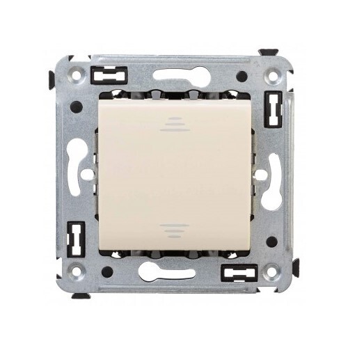 Выключатель DKC Avanti одноклавишный встраиваемый ваниль (8914484)