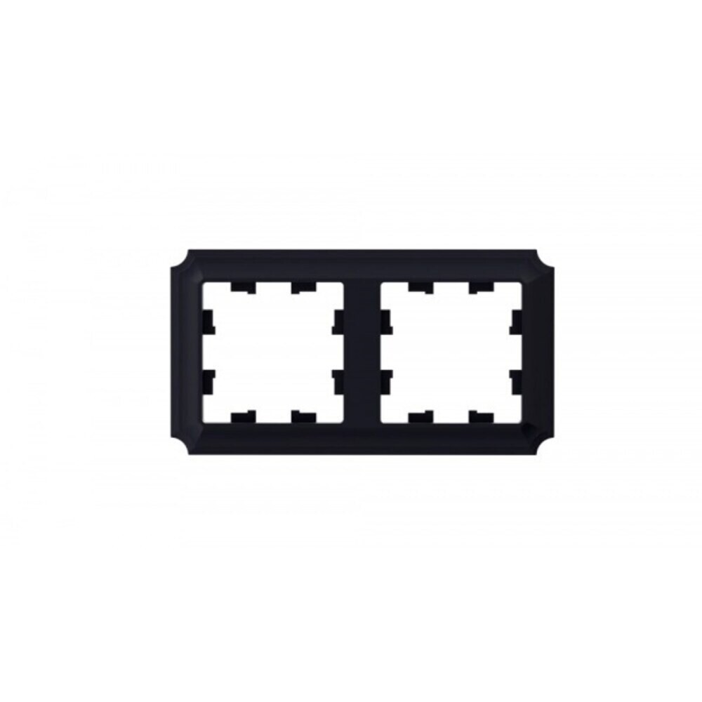 Рамка Systeme Electric AtlasDesign Antique двухместная карбон (ATN101002)