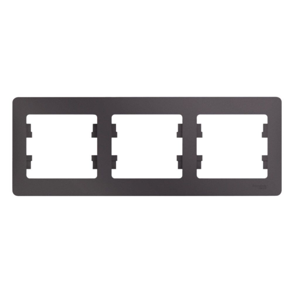 Рамка Systeme Electric Glossa трехместная сиреневый туман (GSL001403)