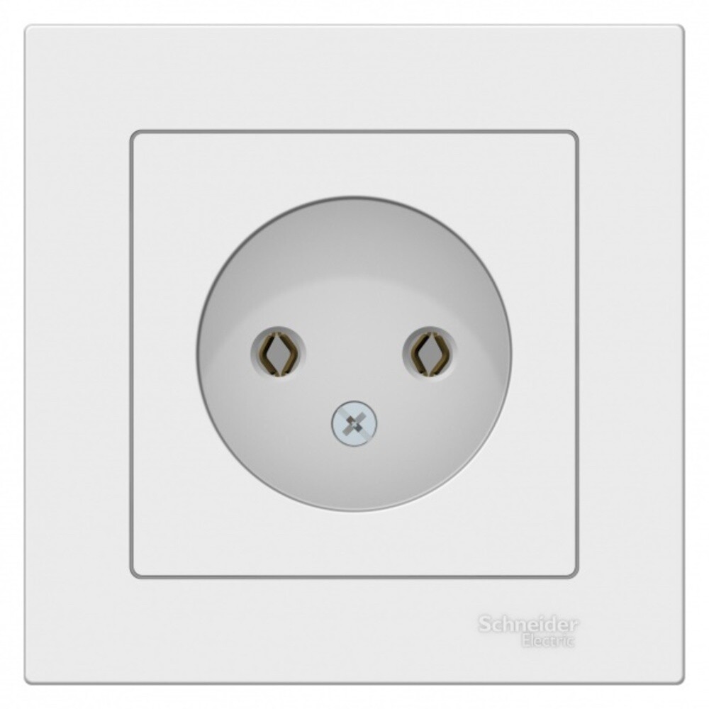 Розетка Systeme Electric AtlasDesign встраиваемая белая (ATN000140)
