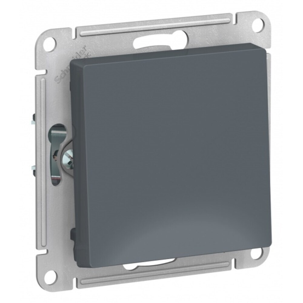 Выключатель Systeme Electric AtlasDesign одноклавишный встраиваемый грифель (ATN000711)