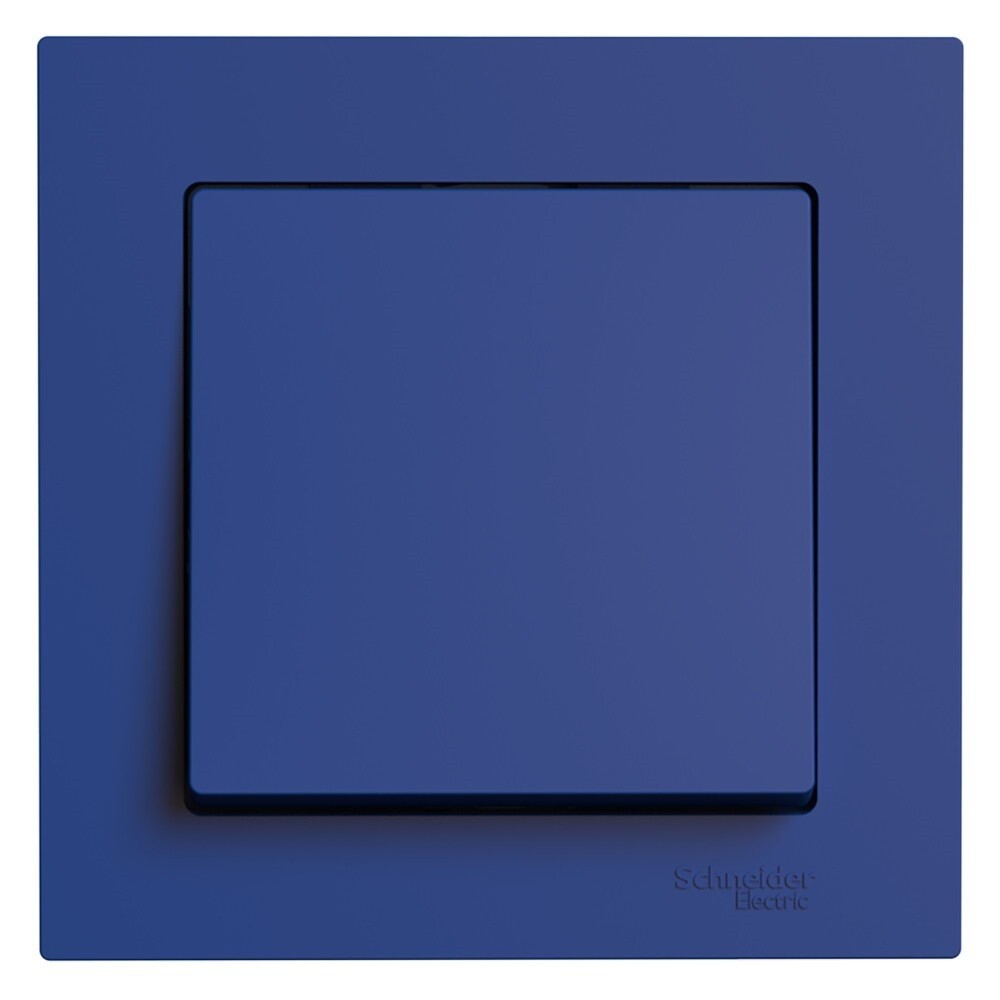 Выключатель Systeme Electric AtlasDesign одноклавишный встраиваемый аквамарин (ATN001112)