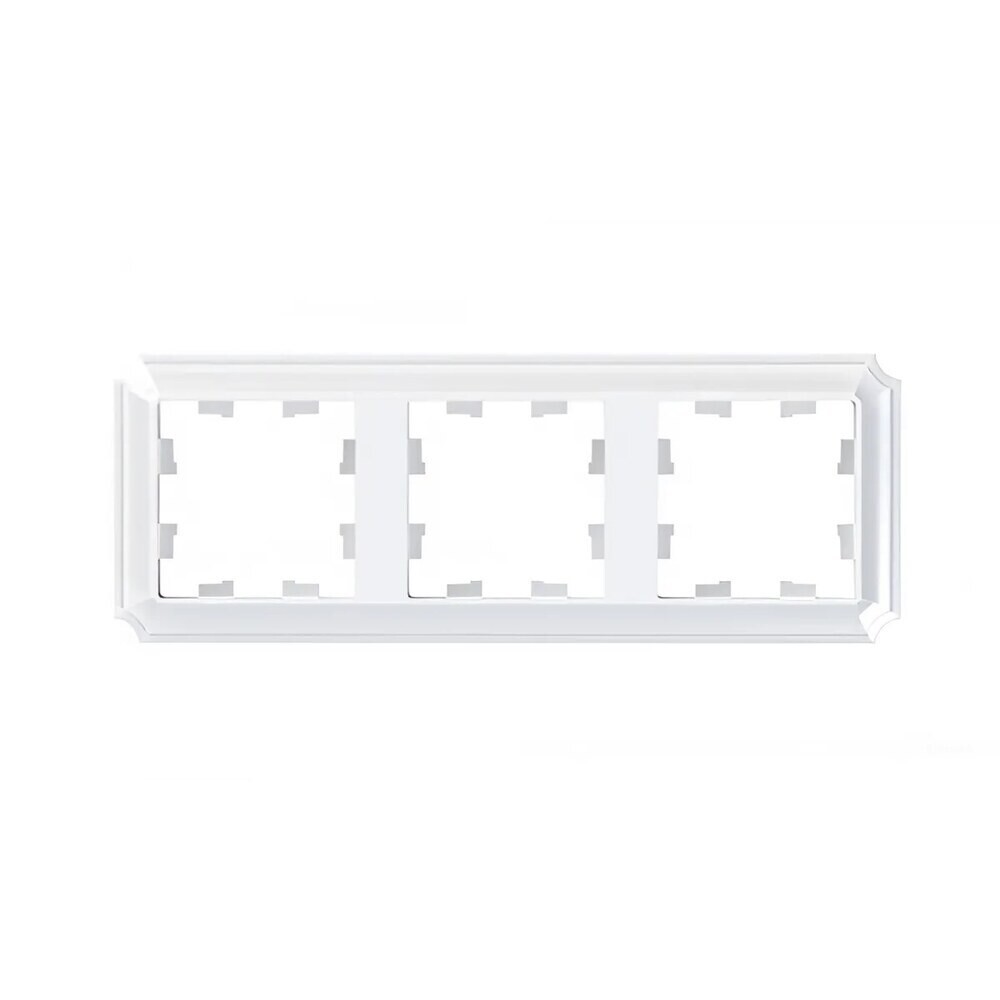 Рамка Systeme Electric AtlasDesign Antique трехместная белая (ATN100103)