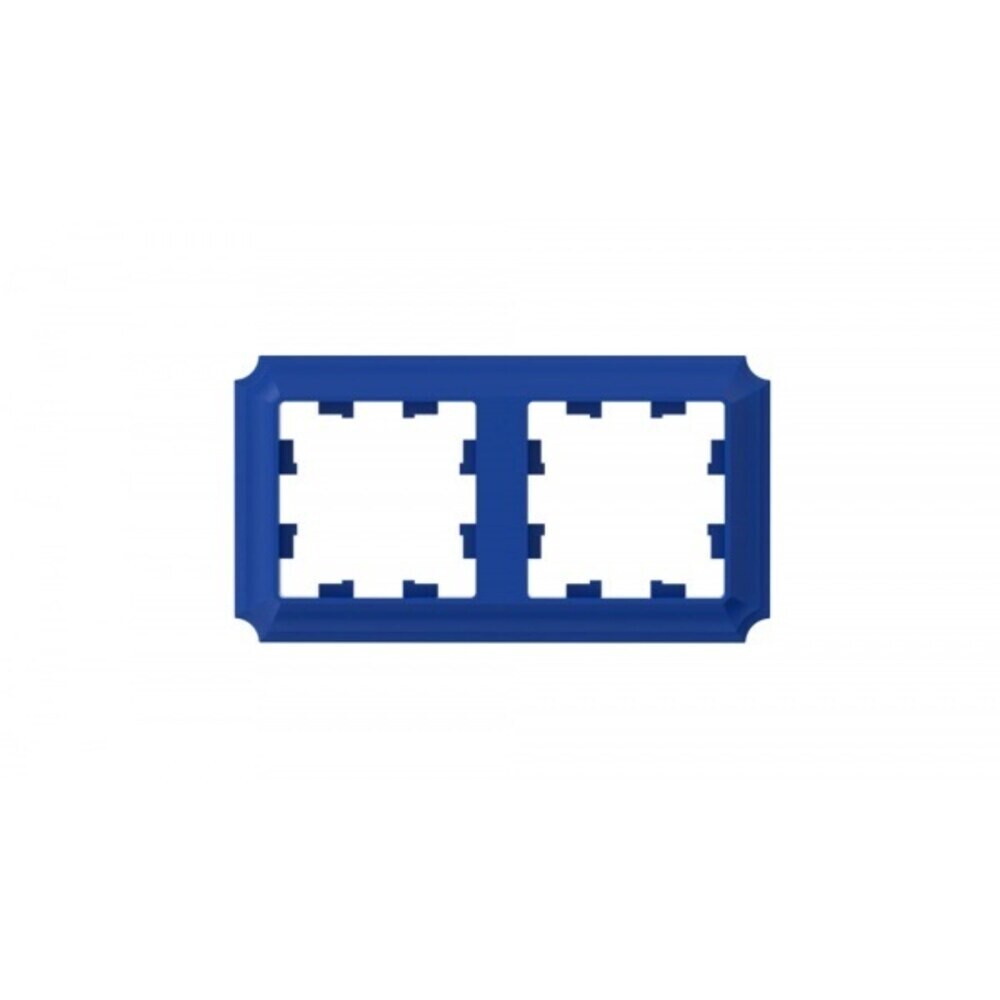 Рамка Systeme Electric AtlasDesign Antique двухместная аквамарин (ATN101102)