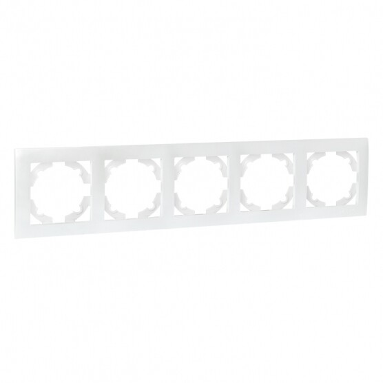 Рамка EKF Валенсия пятиместная жемчуг (EWM-G-305-50)