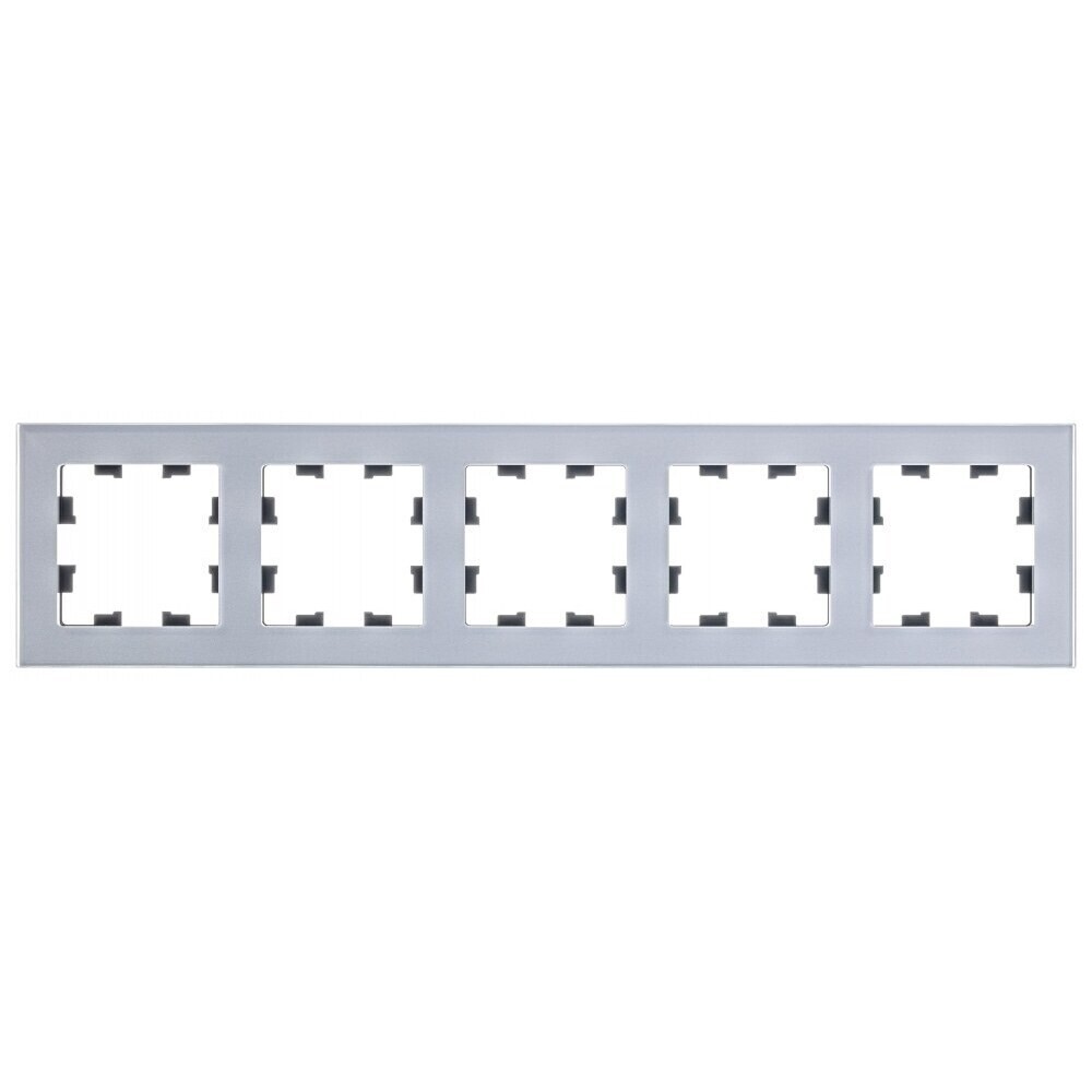 Рамка Systeme Electric AtlasDesign Nature пятиместная алюминий (ATN320305)